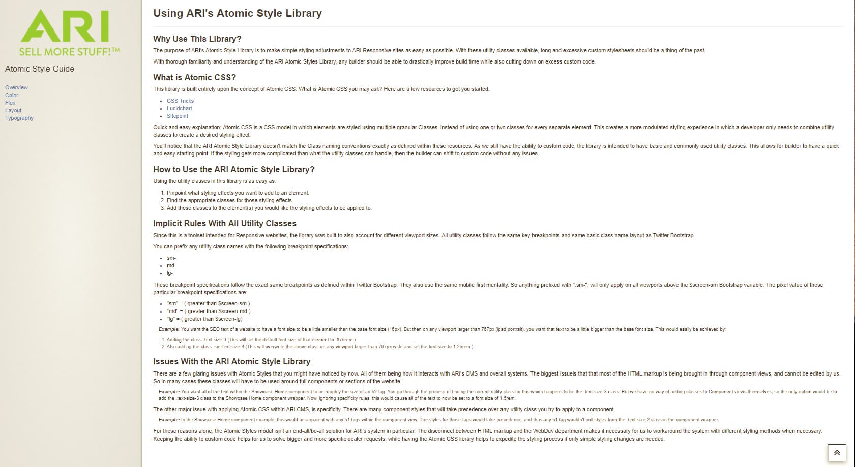Atomic Style Library
